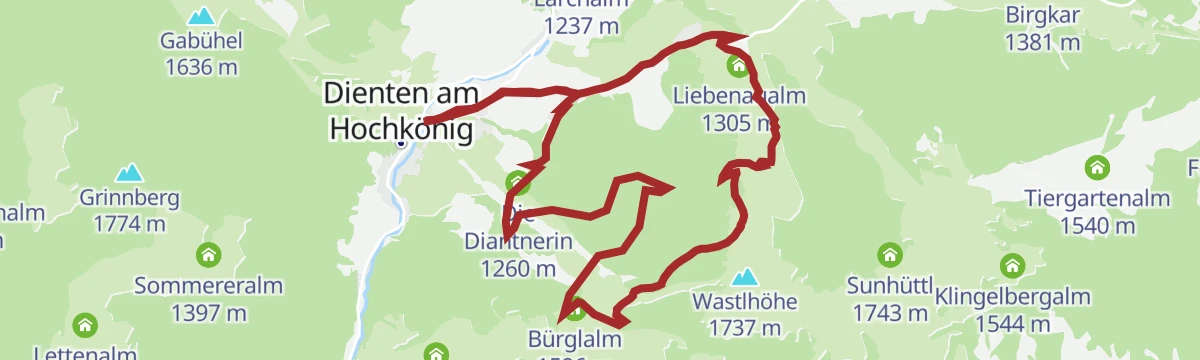 Route map: MTB Tour Nani & Mariedl Trail (Tour 10)